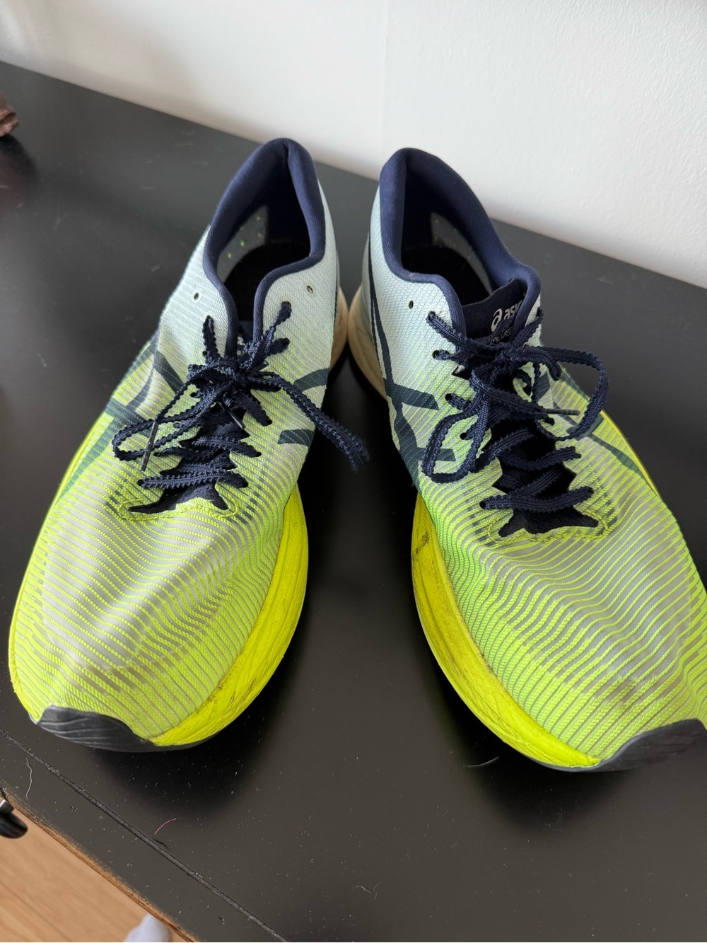 Asics Men’s Neon Yellow Metaspeed size 11.5 - Picture 4 of 6
